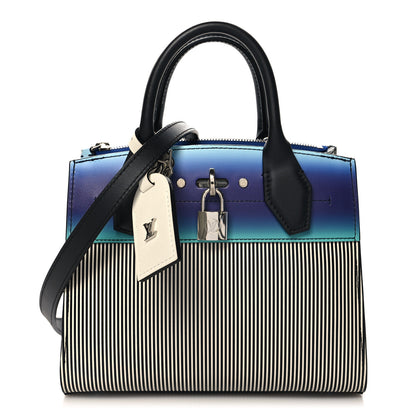 Louis Vuitton Calfskin Kick Mini City Steamer Blue 1 of 9