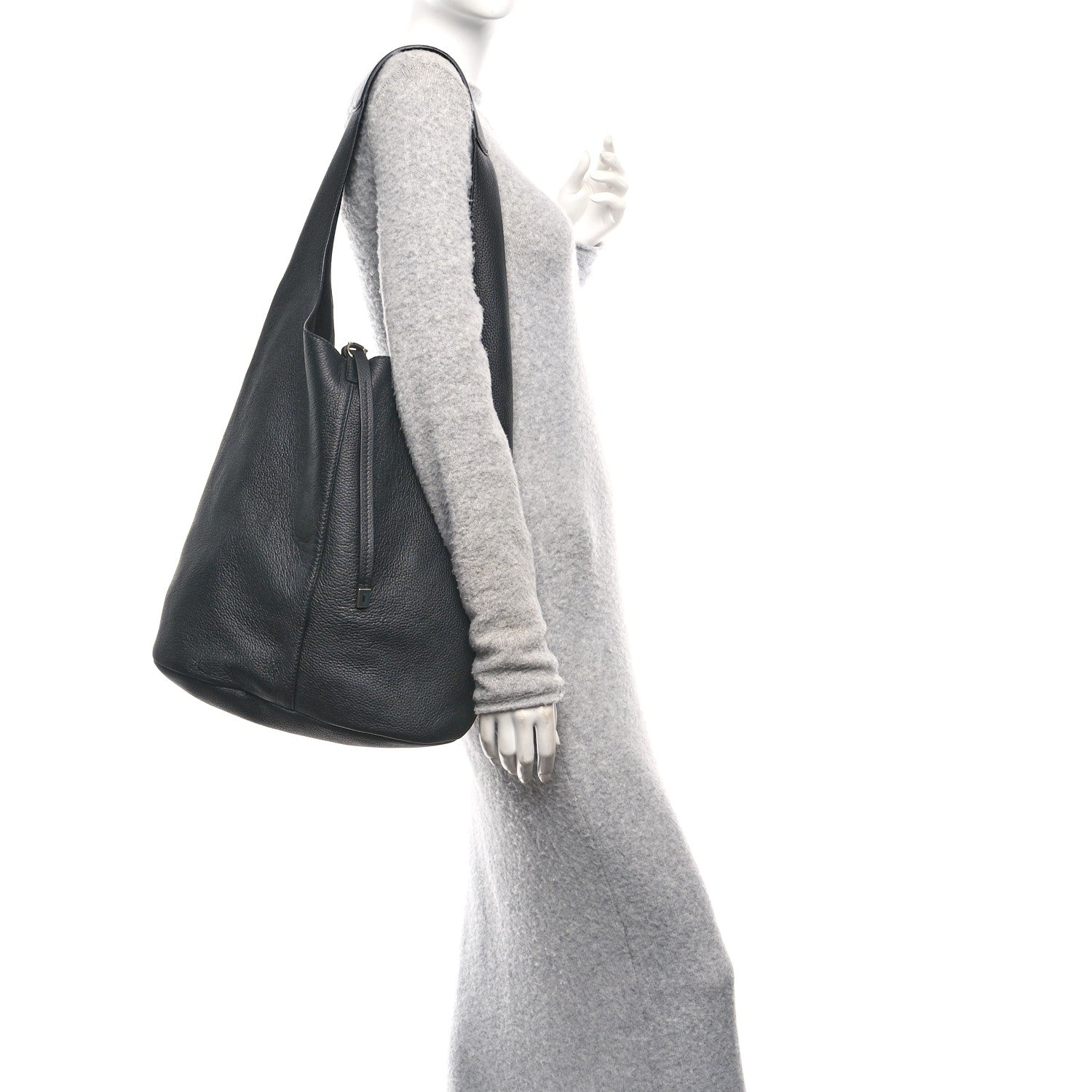 Salvatore Ferragamo Deerskin Sfilata Hobo Black 2 of 10