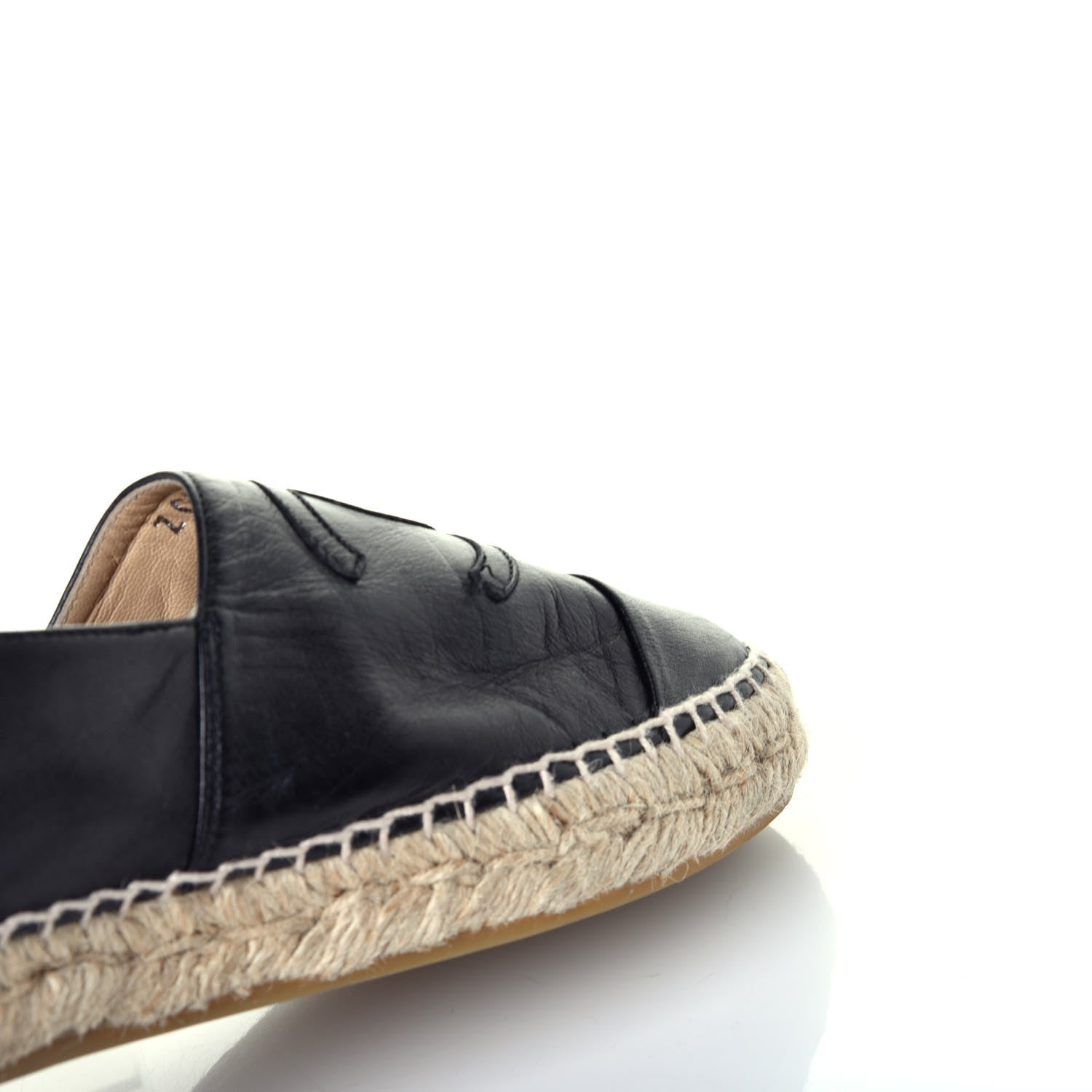Chanel Lambskin CC Espadrilles 40 Black 9 of 10