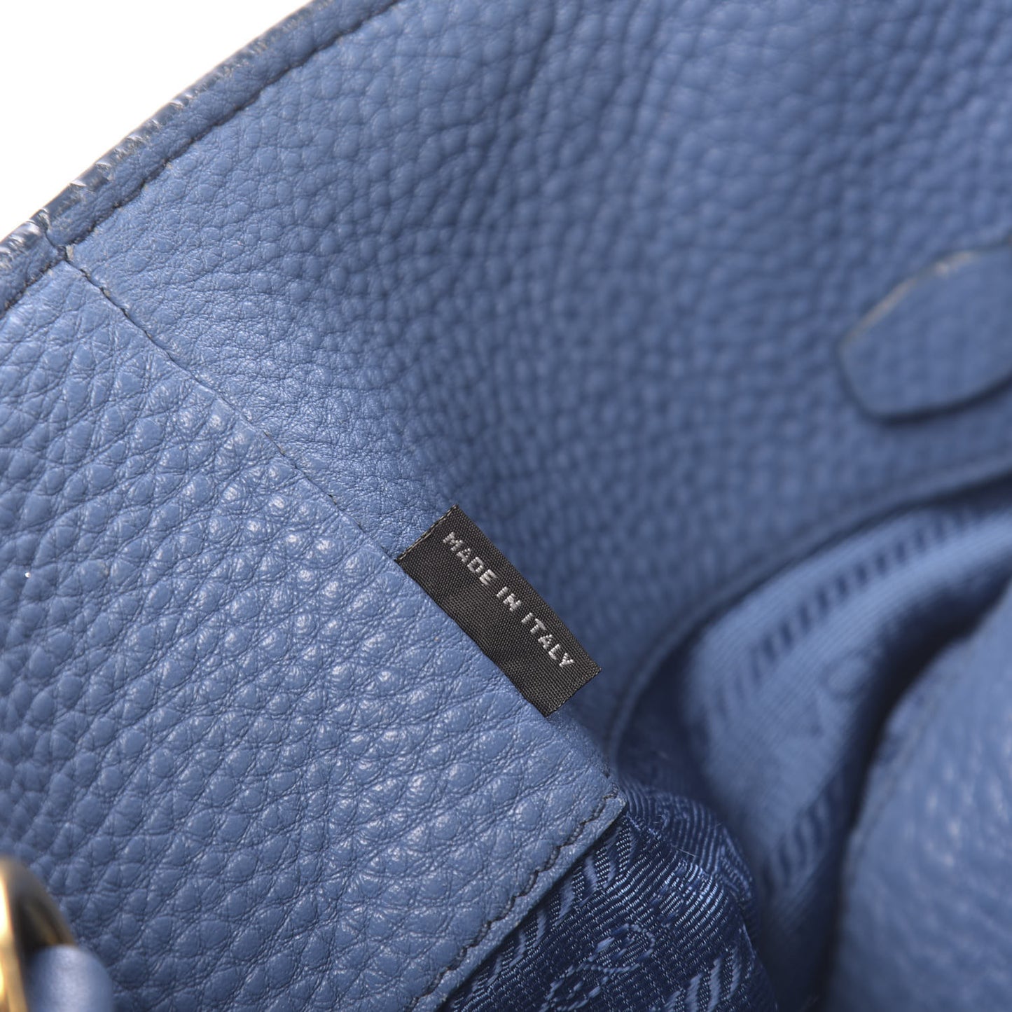 Vitello Daino Side Pocket Tote Cobalto