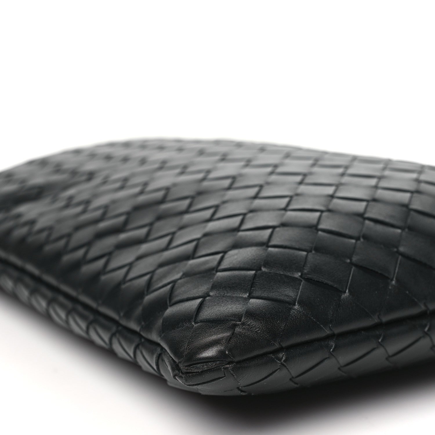 Bottega Veneta Lambskin Intrecciato Laptop Case Black 1596003
