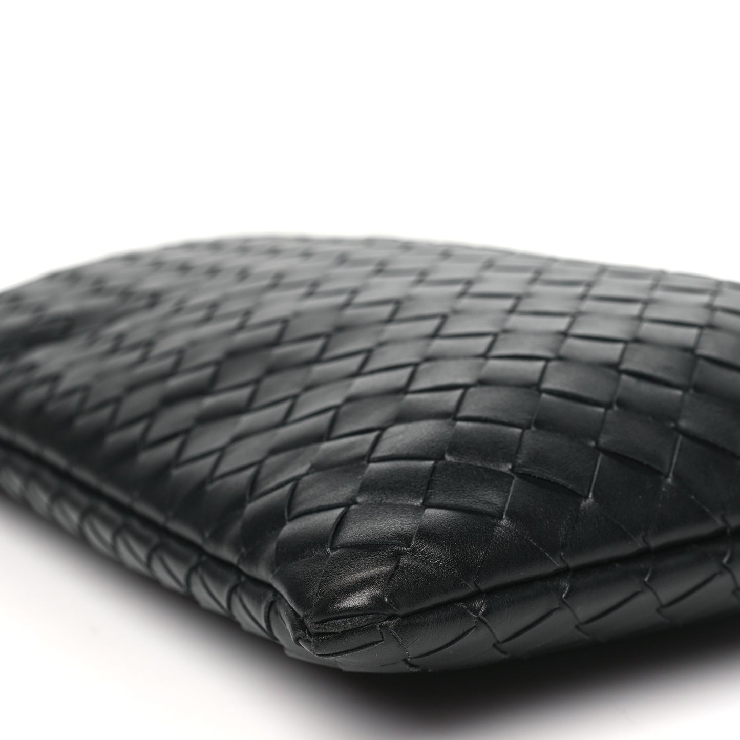Lambskin Intrecciato Laptop Case Black