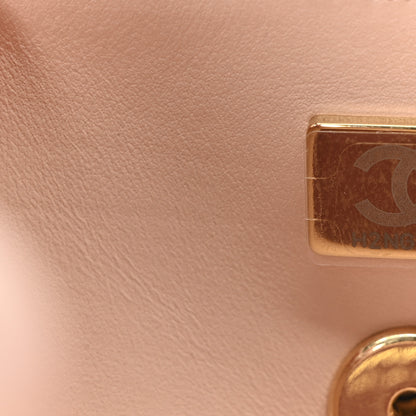 Chanel Shiny Caviar Preppy Coco Small Bowling Bag Rose Light Pink 7 of 11