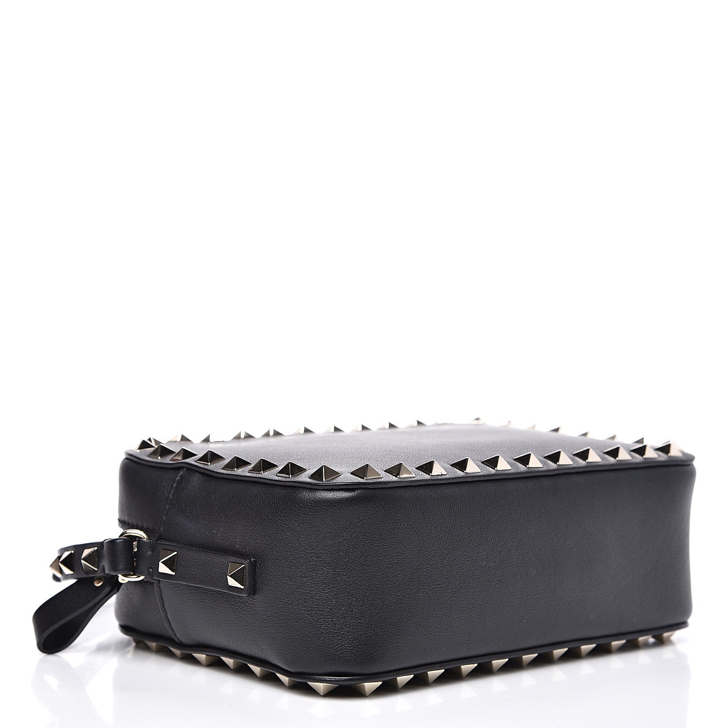 Valentino Garavani Calfskin Rockstud Camera Crossbody Bag Black 3 of 11