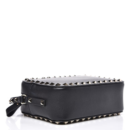 Valentino Garavani Calfskin Rockstud Camera Crossbody Bag Black 3 of 11