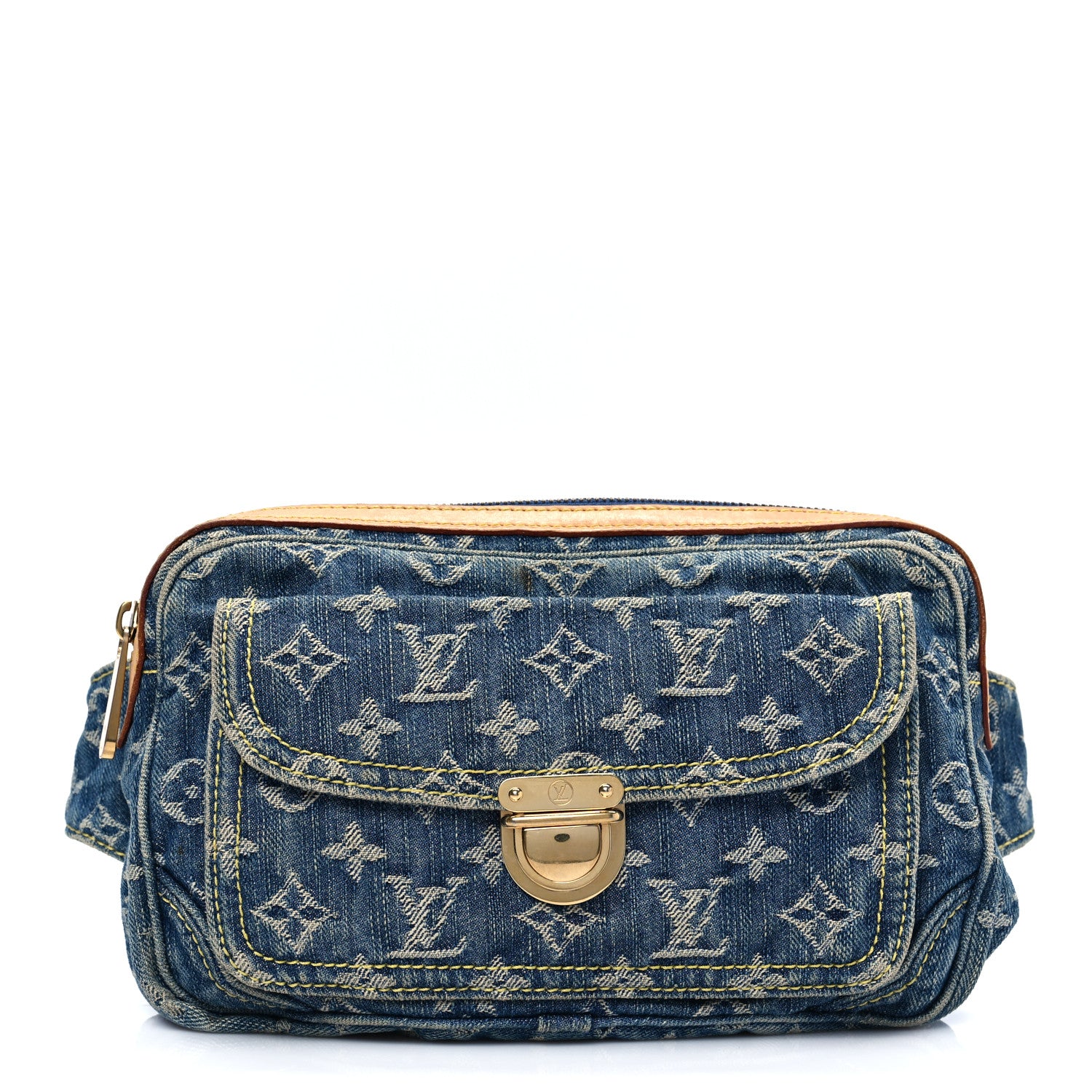 Louis Vuitton Monogram Denim Bum Bag Blue 1 of 9