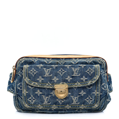 Louis Vuitton Monogram Denim Bum Bag Blue 1 of 9