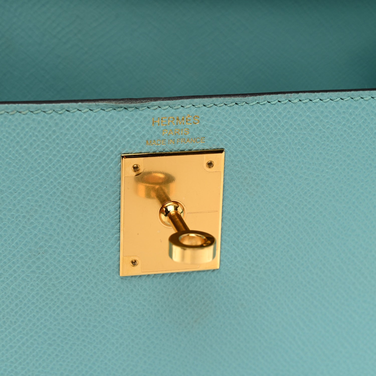 Hermes Epsom Kelly Sellier 28 Bleu Atoll 6 of 10