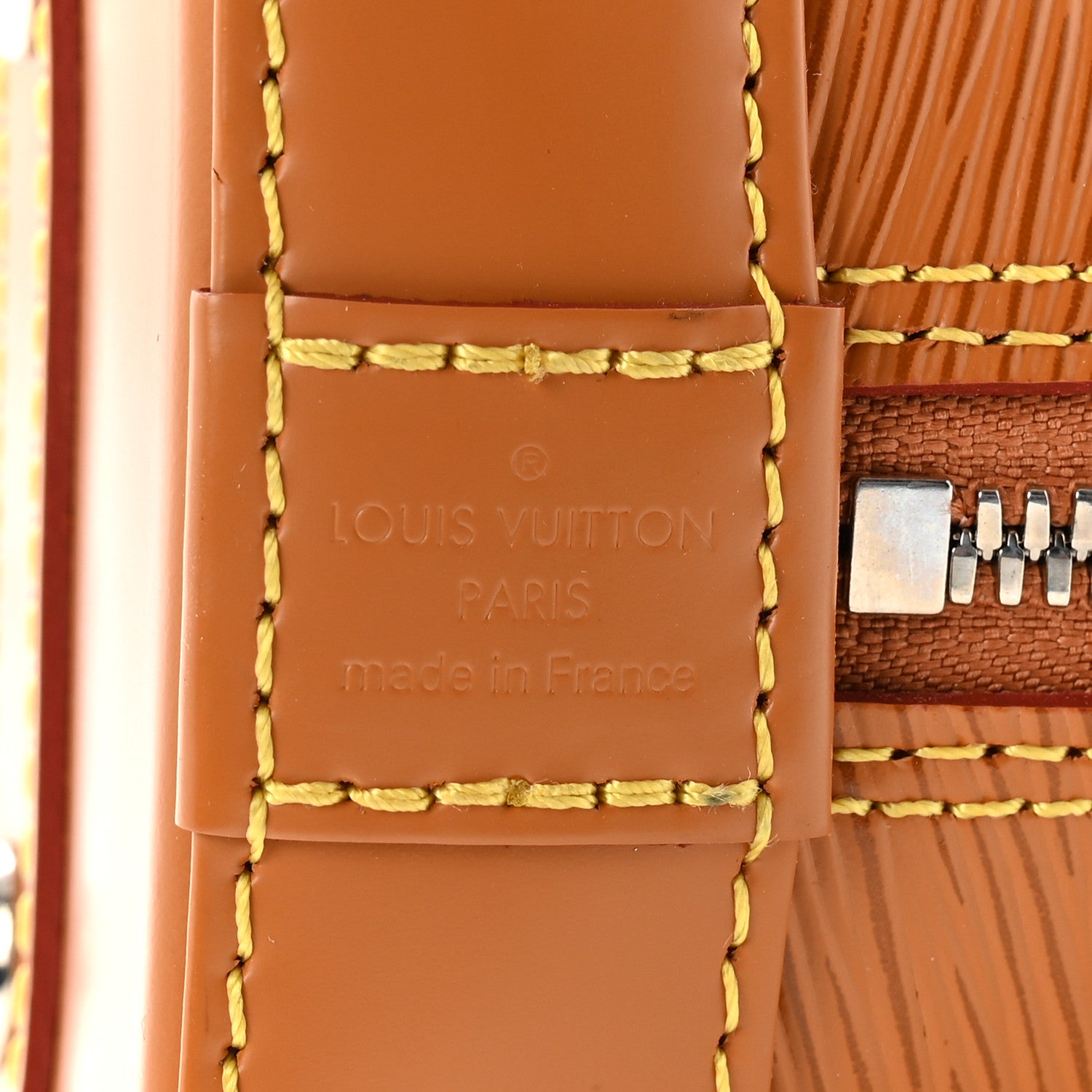 Louis Vuitton Epi Jacquard Alma BB Honey Gold 6 of 9