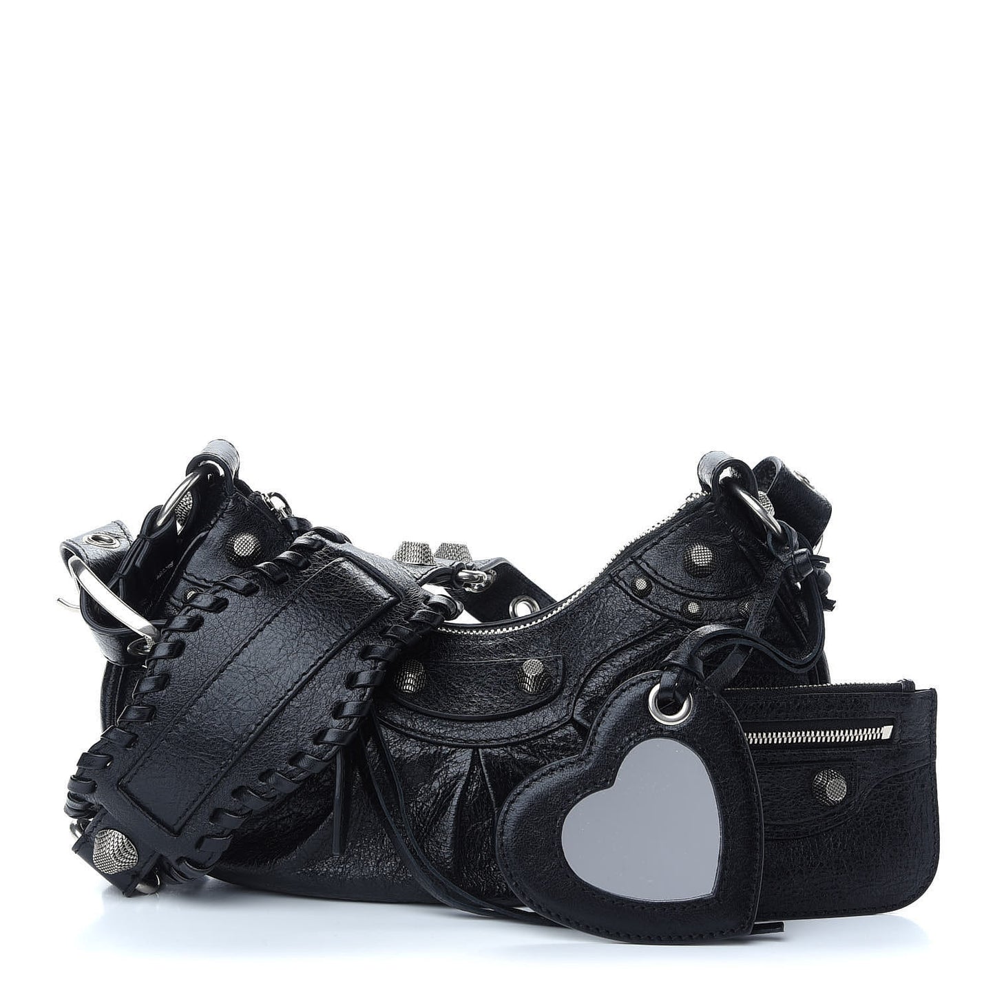 Agneau Arena Le Cagole Shoulder Bag XS Black