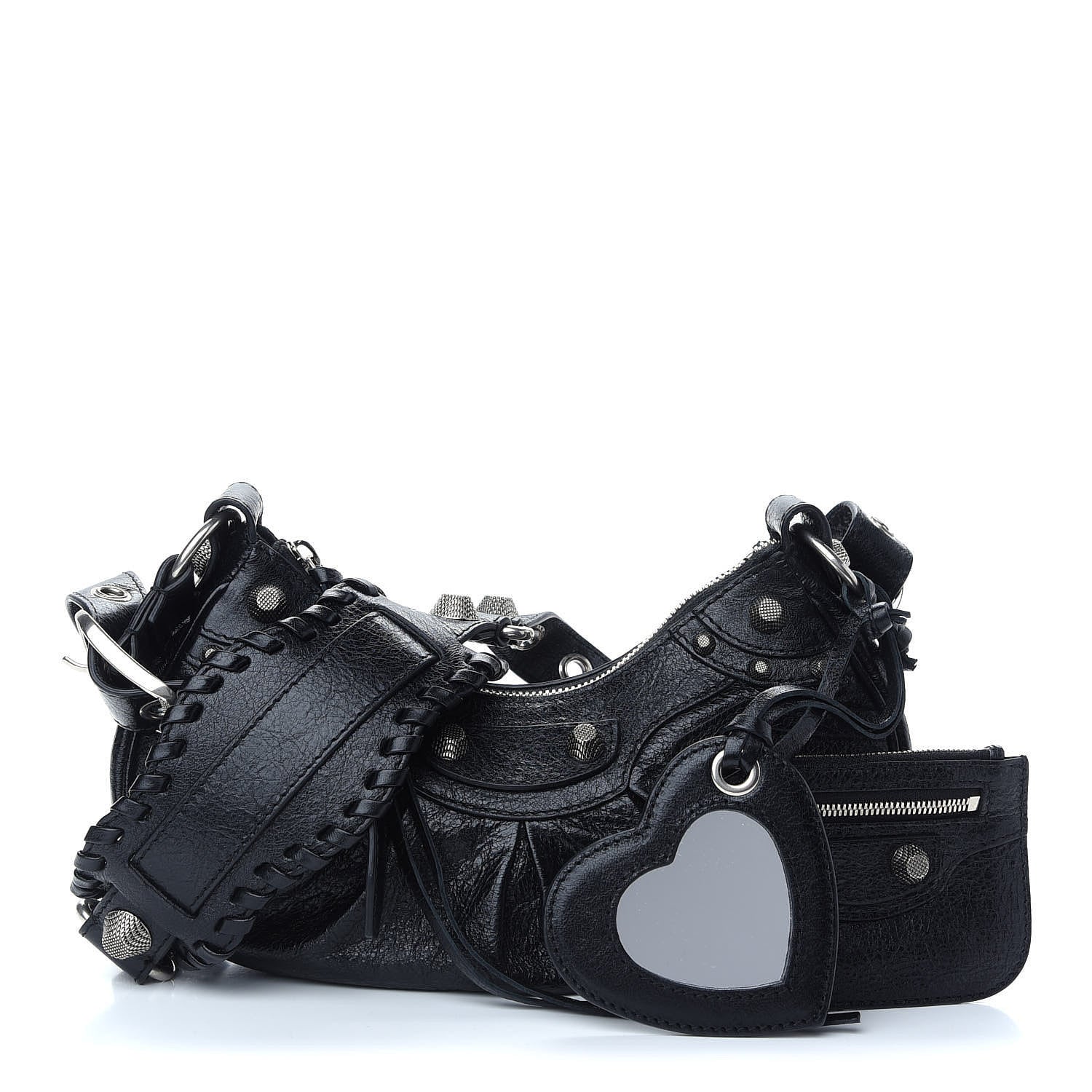 Balenciaga Agneau Arena Le Cagole Shoulder Bag XS Black 1 of 9