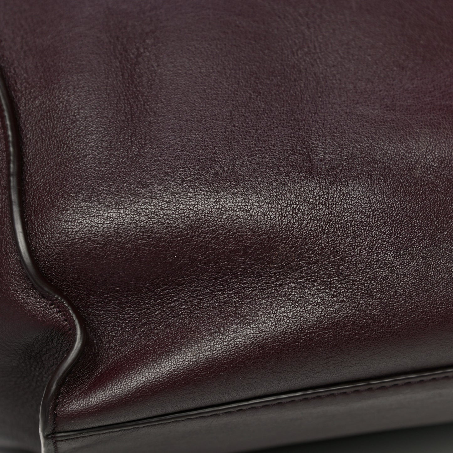 Smooth Calfskin Small Big Bag Burgundy