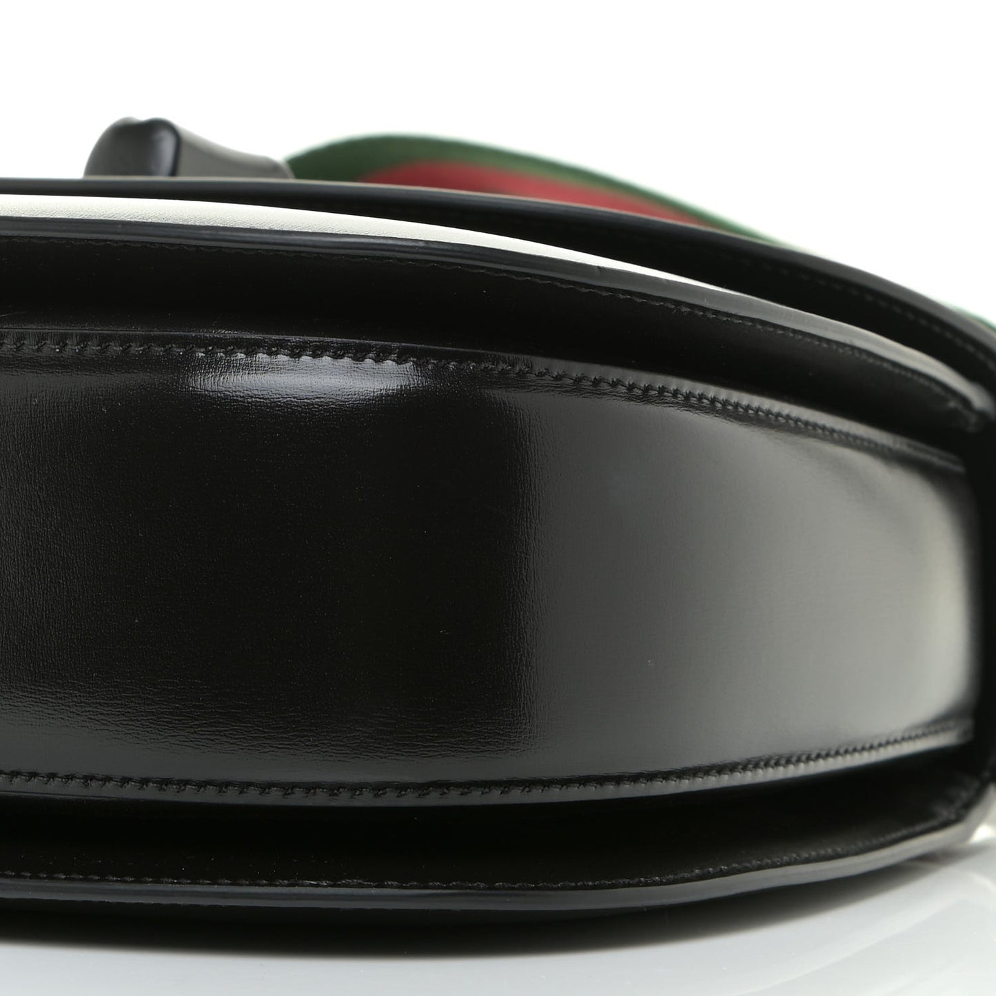 Boarded Dyana Lux Calfskin Web Monochrome Medium Bamboo 1947 Top Handle Bag Black