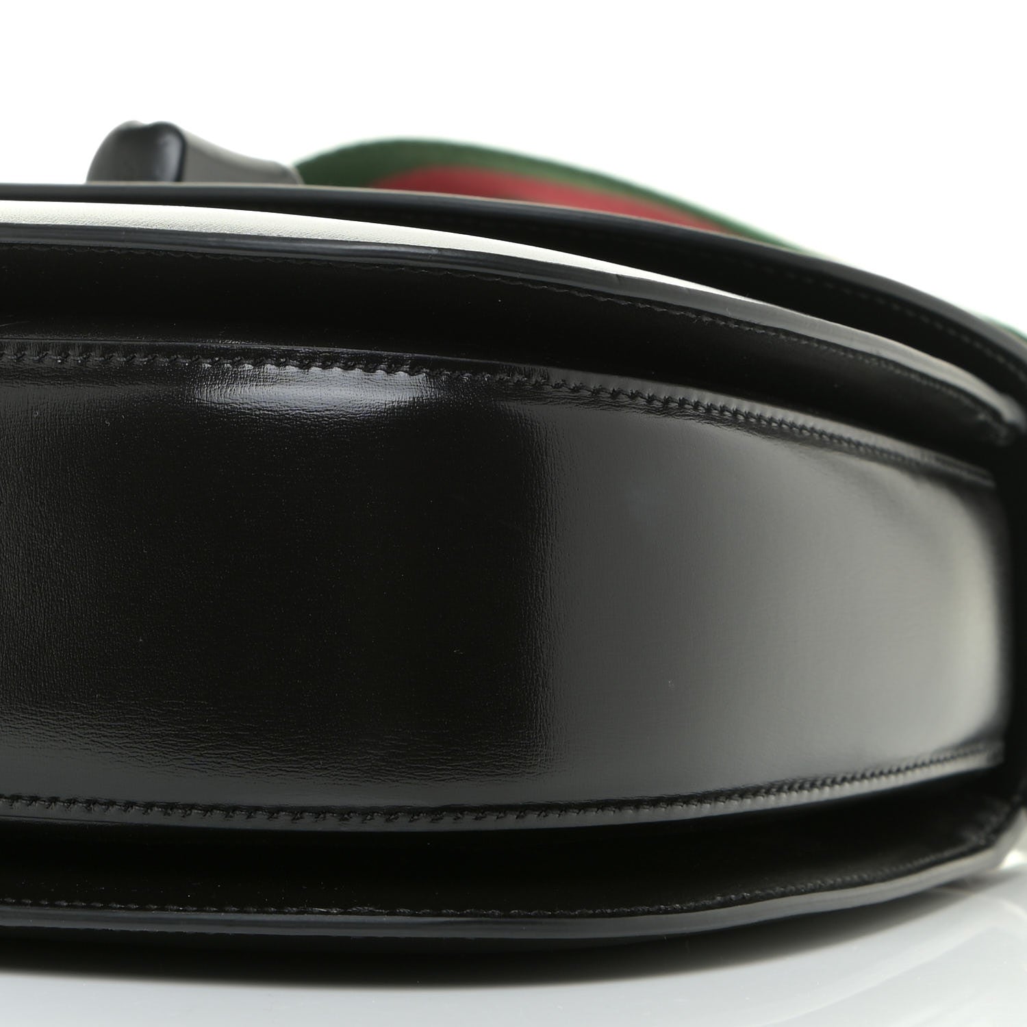 Gucci Boarded Dyana Lux Calfskin Web Monochrome Medium Bamboo 1947 Top Handle Bag Black 9 of 13