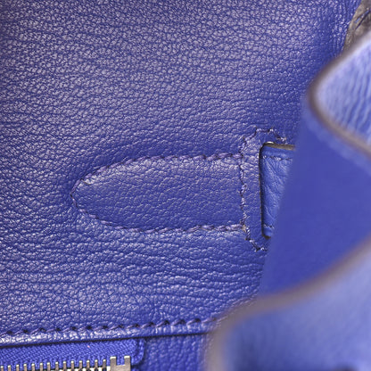 Hermes Togo Birkin 35 Bleu Electrique 21 of 35
