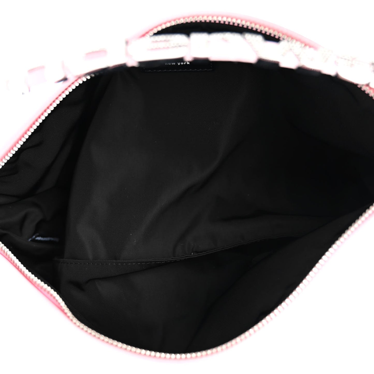 Satin Crystal Large Marquess Shoulder Bag Pink