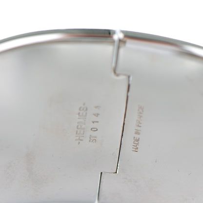 Hermes Extra Wide Clic Clac H Bracelet PM Noir Blanc 4 of 5