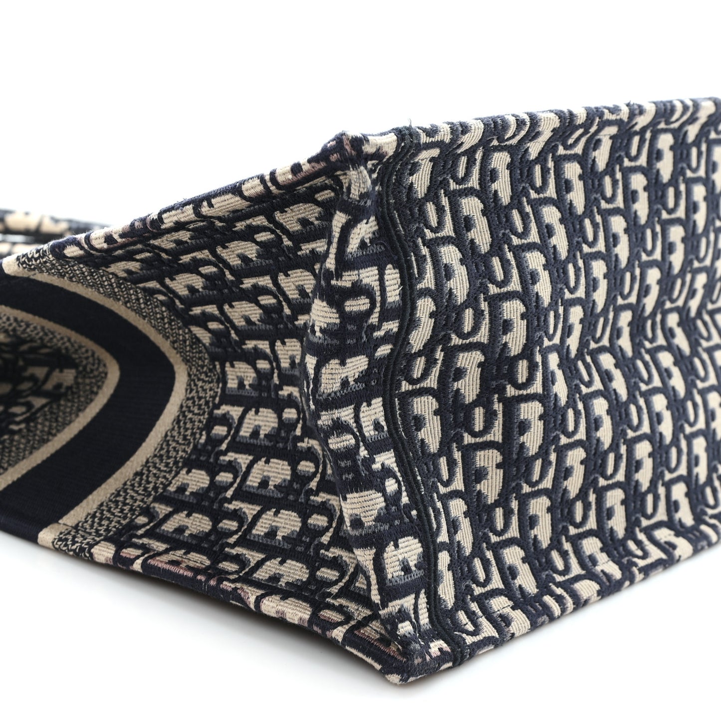Oblique Large Book Tote Blue Multicolor