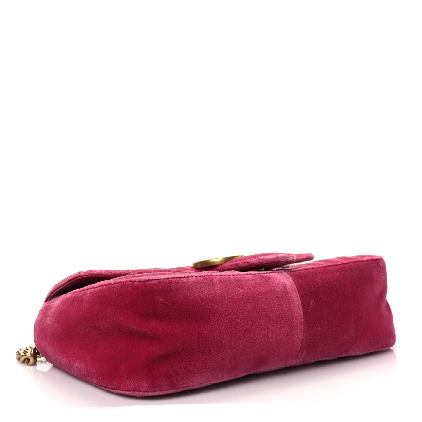 Velvet Matelasse Small GG Marmont Shoulder Bag Light Raspberry Rose