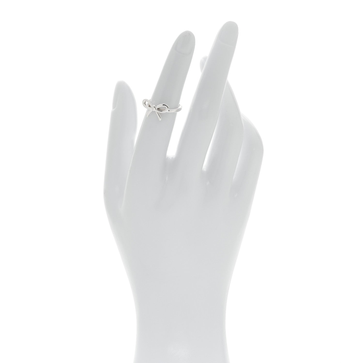 Tiffany Sterling Silver Bow Ring 49 5 2 of 5