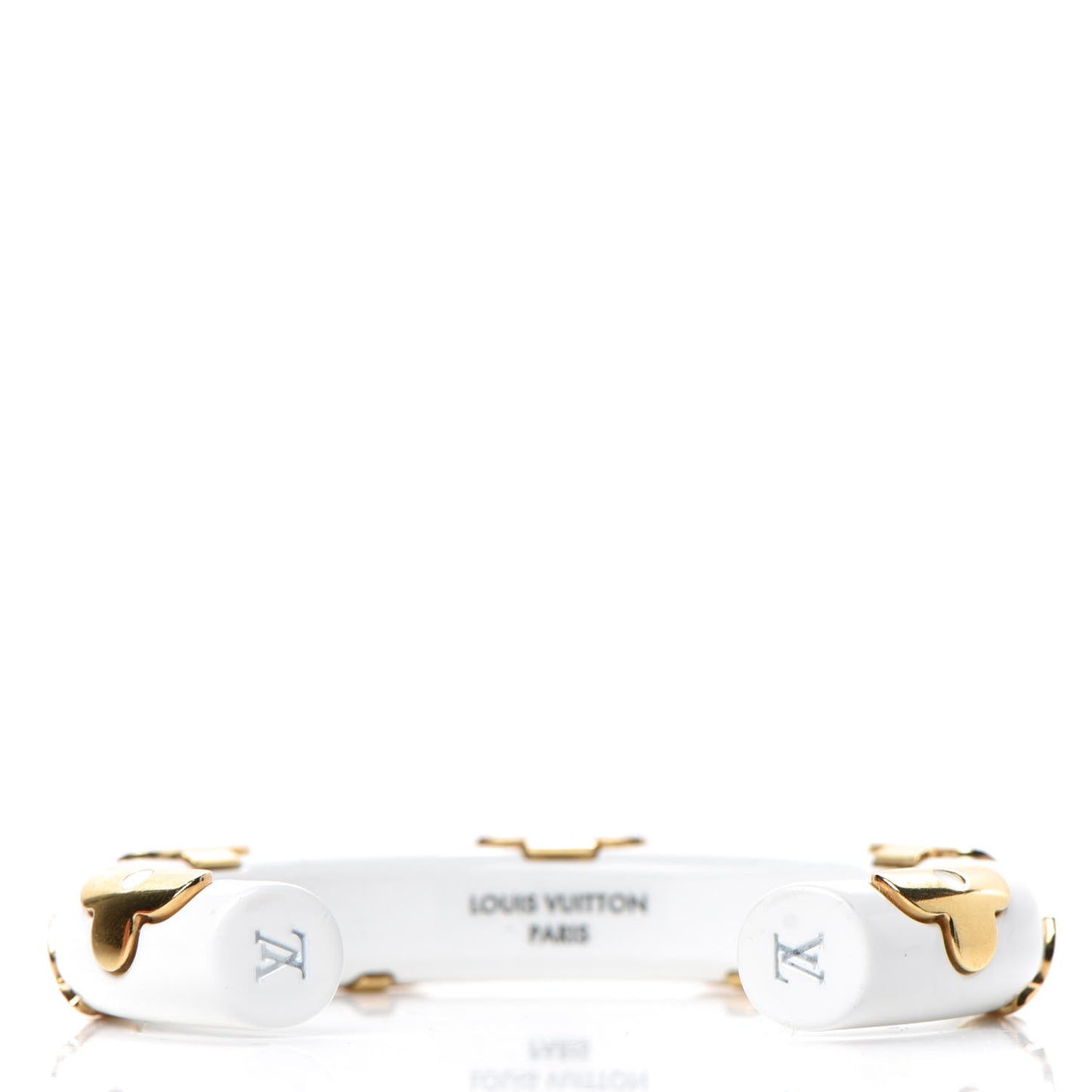 Resin Daily Monogram Bracelet M White