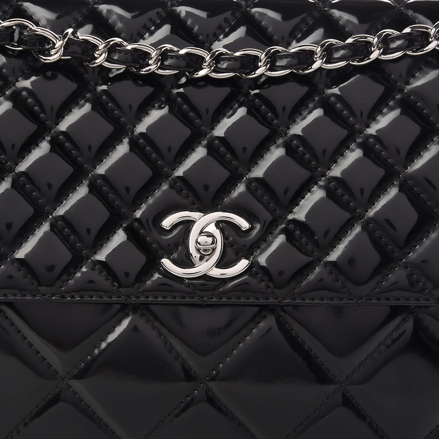 Chanel Vinyl Quilted In the Business Flap Bag Black 14 of 17