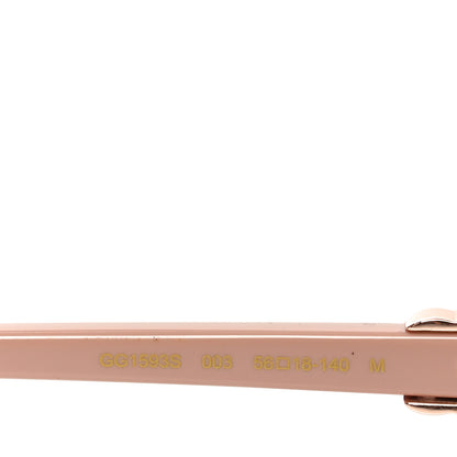 Gucci Metal Acetate Rectangular Frame Sunglasses GG1593S Rose Gold Pink 6 of 7