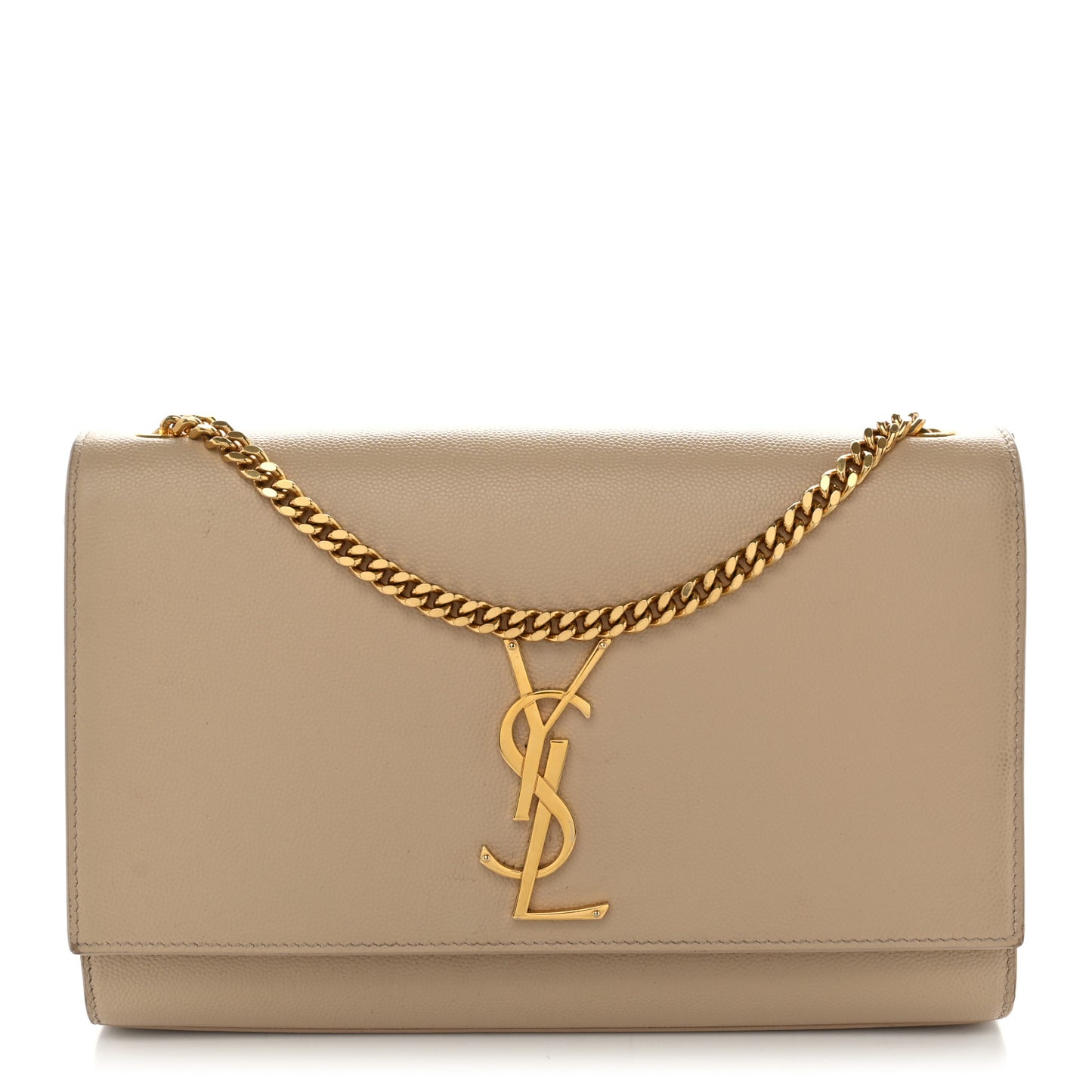 Grain De Poudre Medium Monogram Kate Satchel Dark Beige