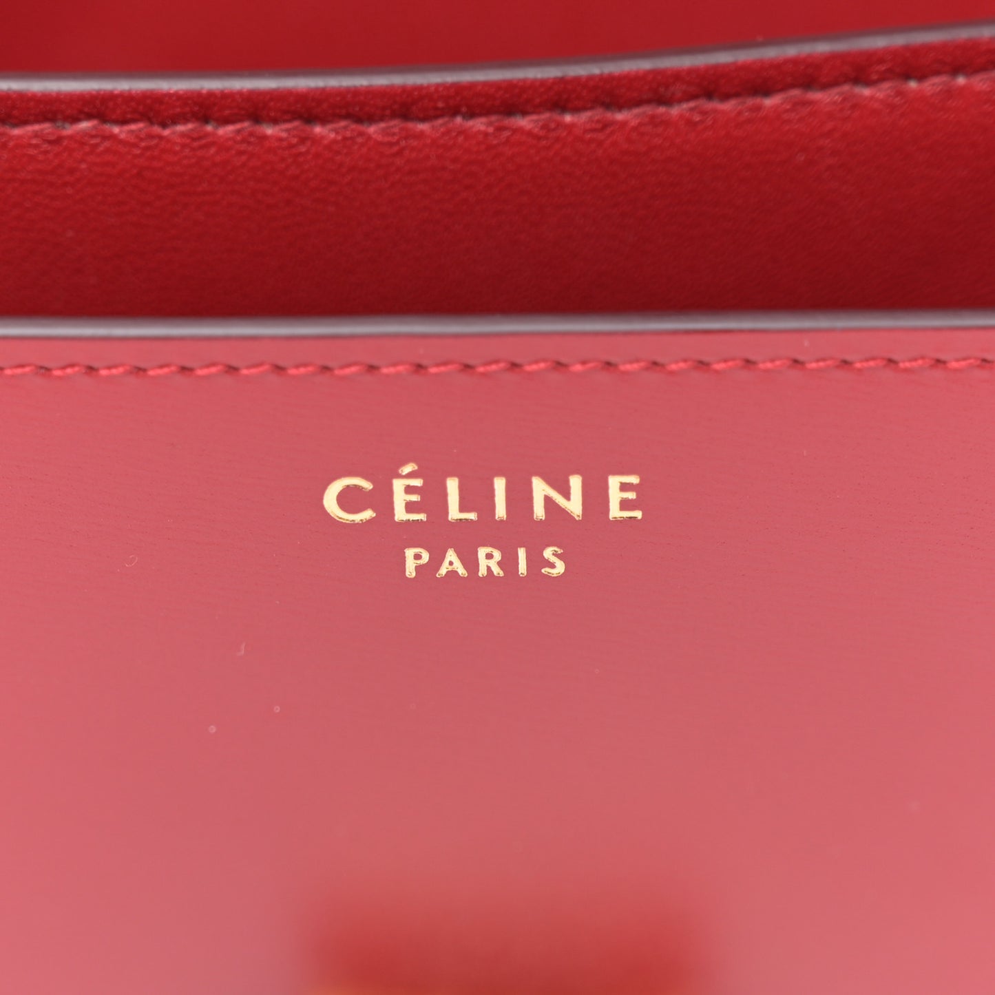 Box Calfskin Medium Classic Box Flap Bag Red