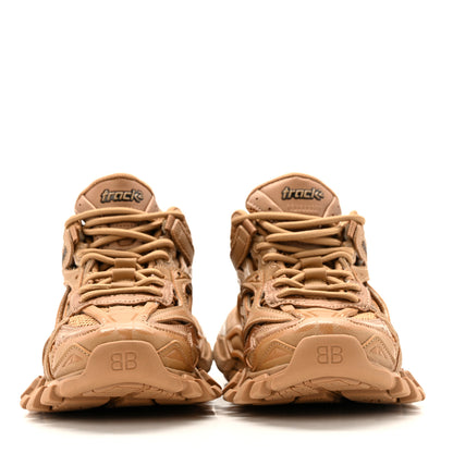 Balenciaga Rubber Mesh Monocolor Clear Sole Womens Track.2 Open Sneakers 35 Light Brown 3 of 11