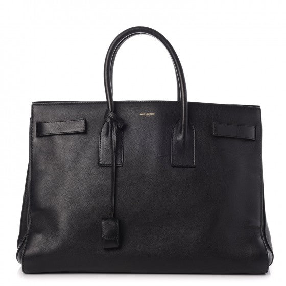 Saint Laurent Calfskin Large Sac De Jour Carryall Black 1 of 8