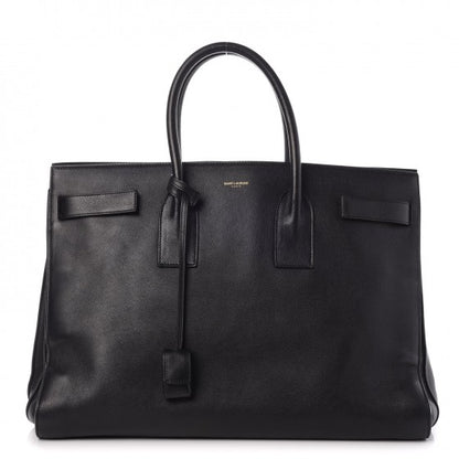 Saint Laurent Calfskin Large Sac De Jour Carryall Black 1 of 8