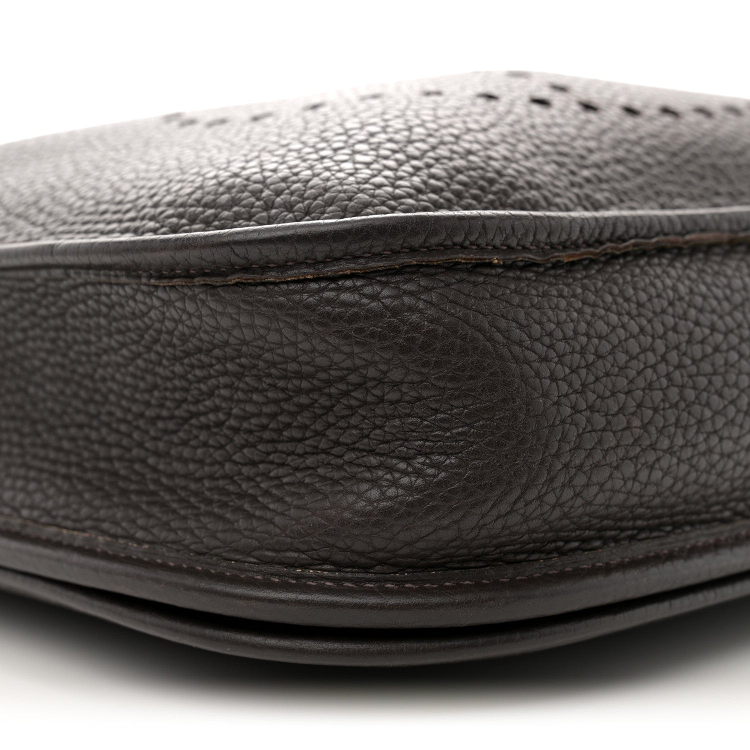 Hermes Taurillon Clemence Evelyne II PM Chocolate 9 of 11