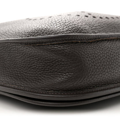 Hermes Taurillon Clemence Evelyne II PM Chocolate 9 of 11