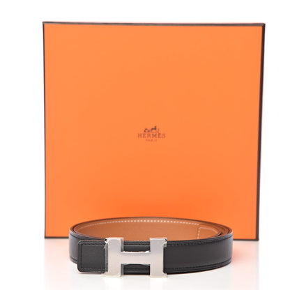 Hermes Swift Epsom 24mm Constance H Belt 85 Black Gold 7 of 7