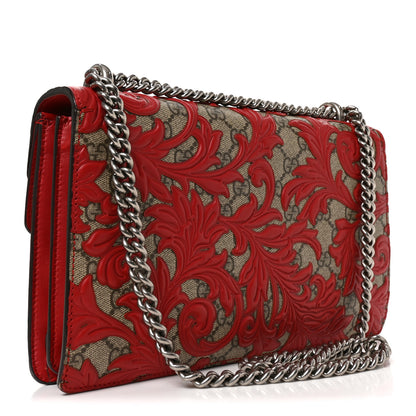 Gucci GG Supreme Monogram Arabesque Dionysus Shoulder Bag Hibiscus Red 3 of 12