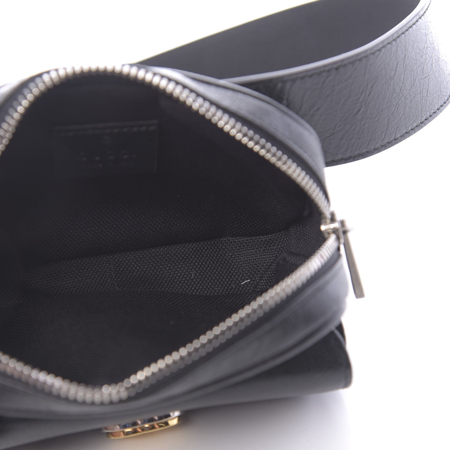 Gucci Fluffy Calfskin Mini Morpheus Belt Bag 90 36 Black 5 of 11