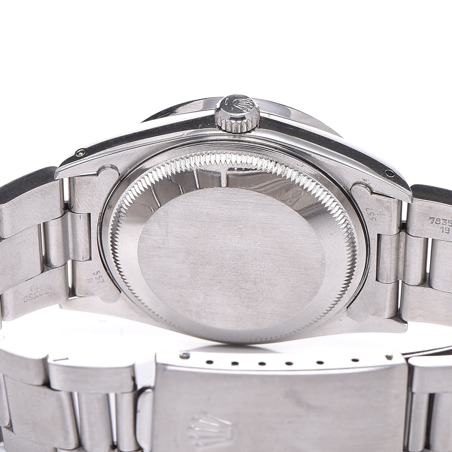 Stainless Steel 34mm Oyster Perpetual Date Watch Silver 15210