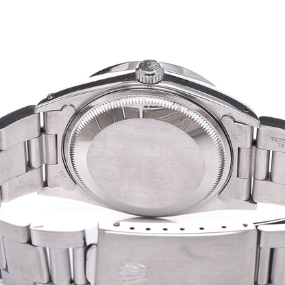 Rolex Stainless Steel 34mm Oyster Perpetual Date Watch Silver 15210 5 of 6