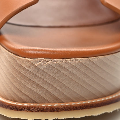Hermes Calfskin Ellipse Mules 37 Marron Glaise 9 of 9