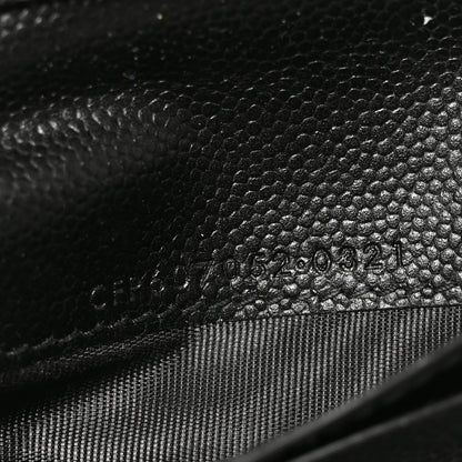 Saint Laurent Grain De Poudre Monogram Bi-Fold Wallet Black 7 of 7