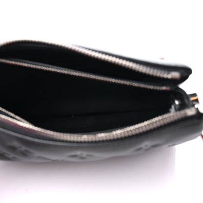Louis Vuitton Lambskin Monogram Crystal Embossed Embellished Coussin BB Black 6 of 10
