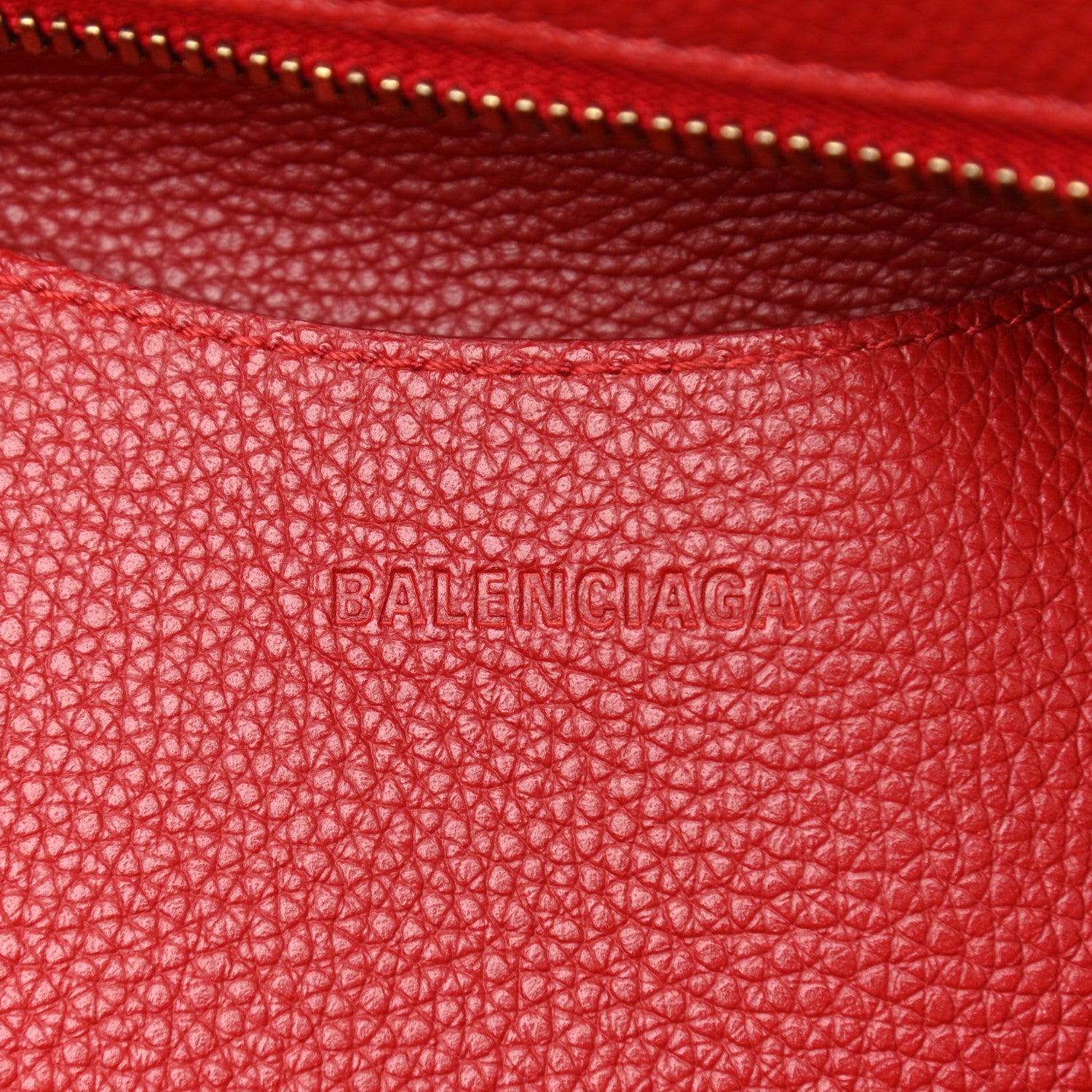 Balenciaga Grained Calfskin Neo Classic Gold Hardware S City Medium Red 6 of 10