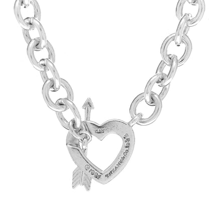 Tiffany Sterling Silver Heart and Arrow Toggle Necklace 5 of 5