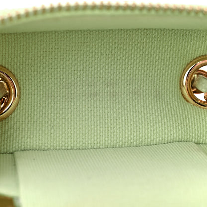Chanel Caviar Quilted Phone Holder With Chain Light Green 12 of 13