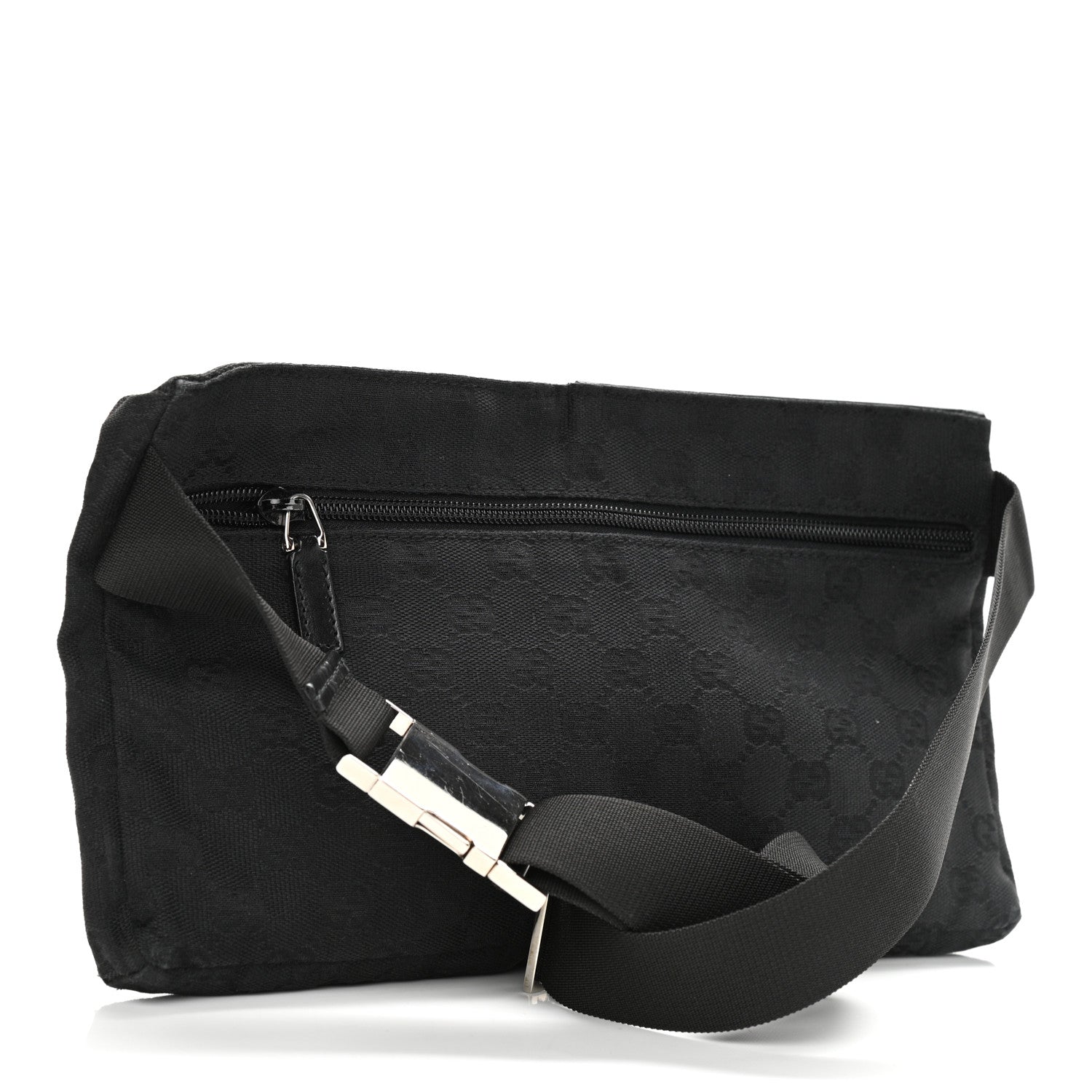 Gucci GG Monogram Double Pocket Belt Bag Black 3 of 13