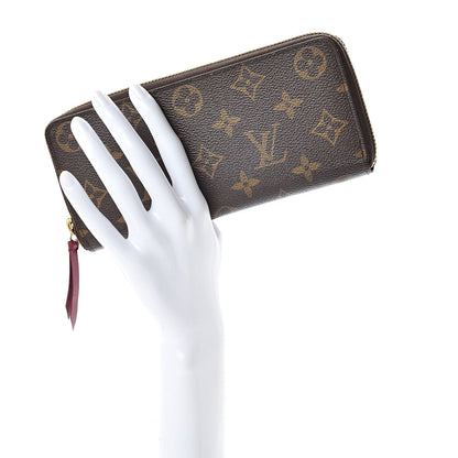 Louis Vuitton Monogram Clemence Wallet Fuchsia 2 of 8