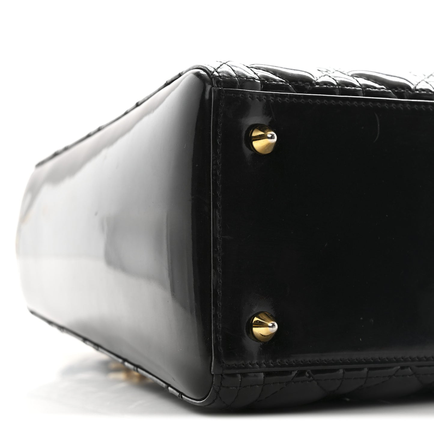 Patent Cannage Medium Lady Dior Black