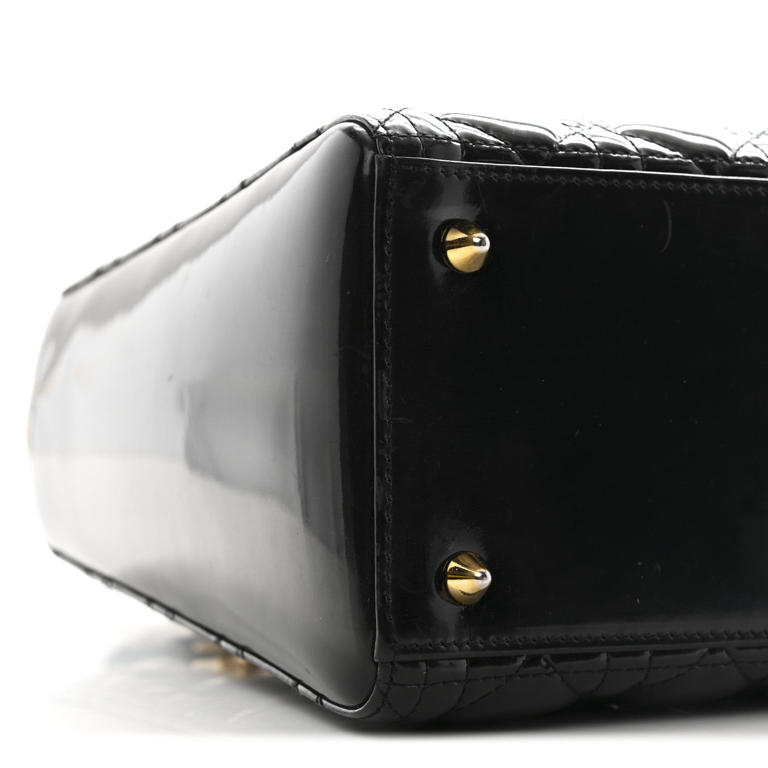 Christian Dior Patent Cannage Medium Lady Dior Black 9 of 14