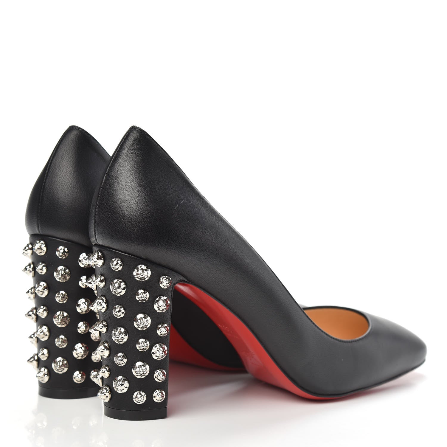 Christian Louboutin Nappa Donna Stud Spikes 85 Pumps 39.5 Black 4 of 9